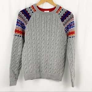Hanna Andersson Grey Cable Sweater 160